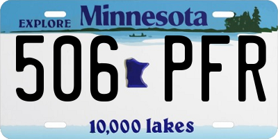 MN license plate 506PFR
