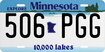 MN license plate 506PGG