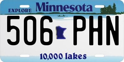MN license plate 506PHN
