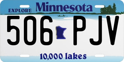 MN license plate 506PJV