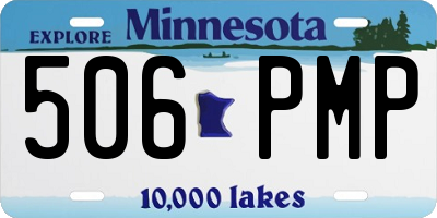 MN license plate 506PMP
