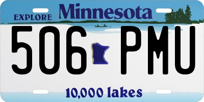 MN license plate 506PMU