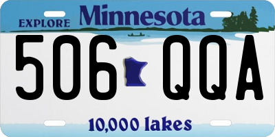 MN license plate 506QQA