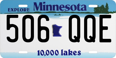 MN license plate 506QQE