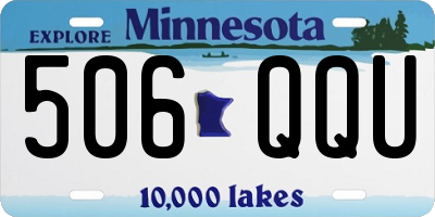 MN license plate 506QQU