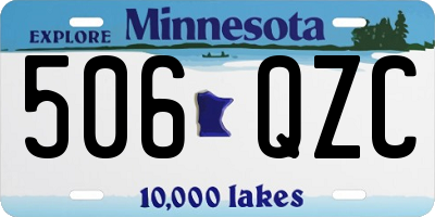 MN license plate 506QZC