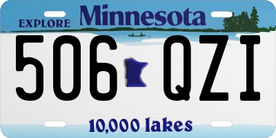 MN license plate 506QZI