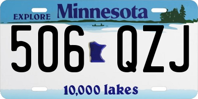 MN license plate 506QZJ