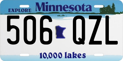 MN license plate 506QZL