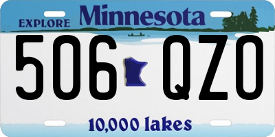 MN license plate 506QZO