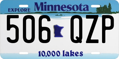MN license plate 506QZP