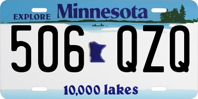 MN license plate 506QZQ