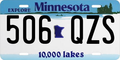 MN license plate 506QZS