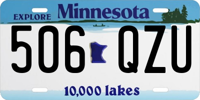 MN license plate 506QZU