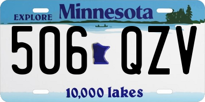 MN license plate 506QZV