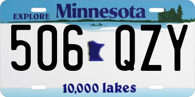 MN license plate 506QZY