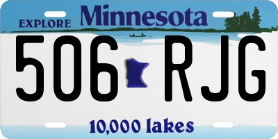 MN license plate 506RJG