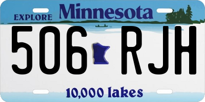 MN license plate 506RJH