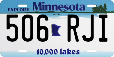MN license plate 506RJI