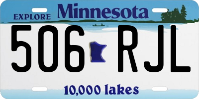 MN license plate 506RJL