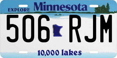 MN license plate 506RJM