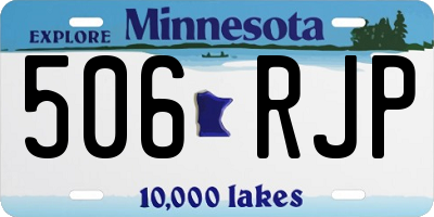 MN license plate 506RJP