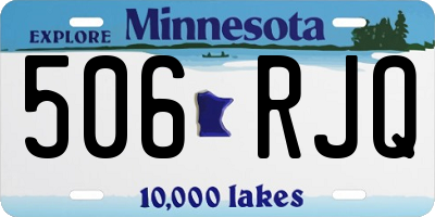 MN license plate 506RJQ