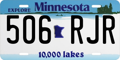 MN license plate 506RJR