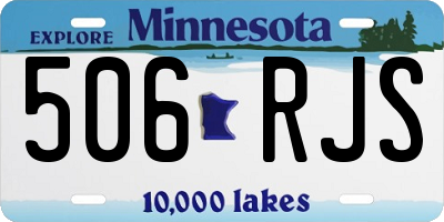 MN license plate 506RJS