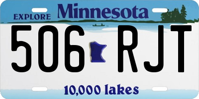 MN license plate 506RJT
