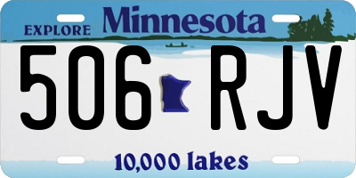 MN license plate 506RJV