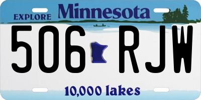 MN license plate 506RJW