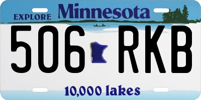 MN license plate 506RKB