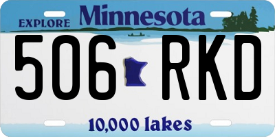 MN license plate 506RKD