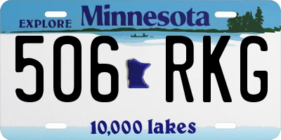 MN license plate 506RKG