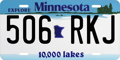 MN license plate 506RKJ