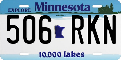 MN license plate 506RKN