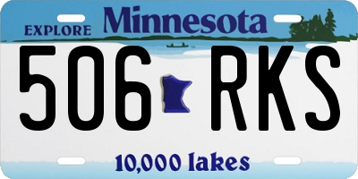 MN license plate 506RKS