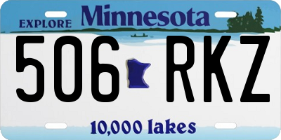 MN license plate 506RKZ