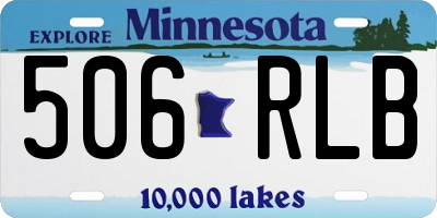 MN license plate 506RLB