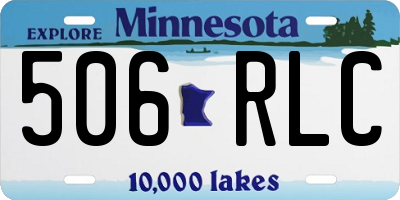 MN license plate 506RLC