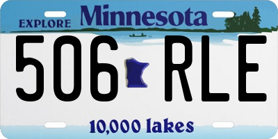 MN license plate 506RLE