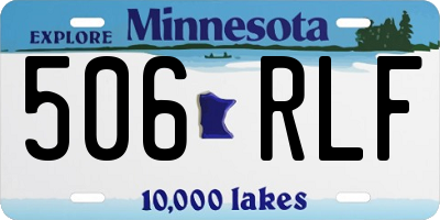 MN license plate 506RLF