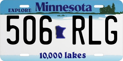 MN license plate 506RLG