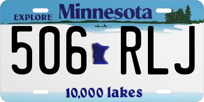 MN license plate 506RLJ