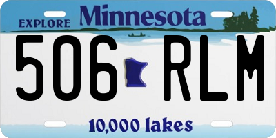 MN license plate 506RLM