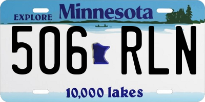 MN license plate 506RLN