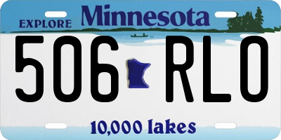 MN license plate 506RLO