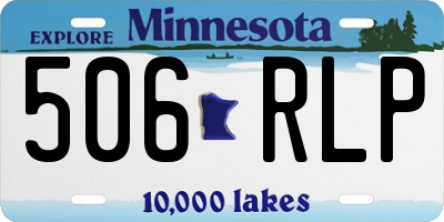 MN license plate 506RLP