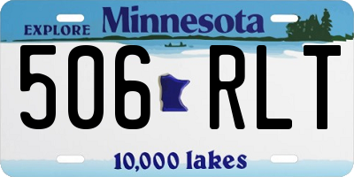 MN license plate 506RLT